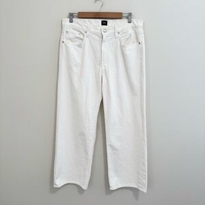Edwin White Marli Ankle Wide Leg Jeans